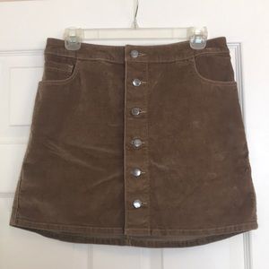 EXPRESS mini button up skirt